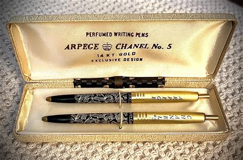 perfumed writing pens arpege chanel no.5|arpege perfume pen set.